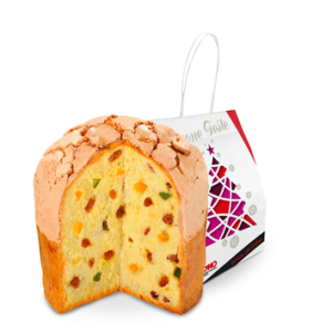 Panettone alto con glassa di nocciole - gr. 750
